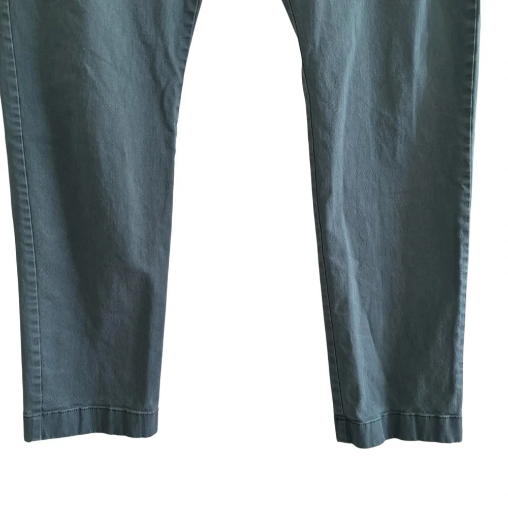 J. Crew 484 Slim Fit Chino Tech Pants Men's 33x30 Green Casual Preppy- See Desc